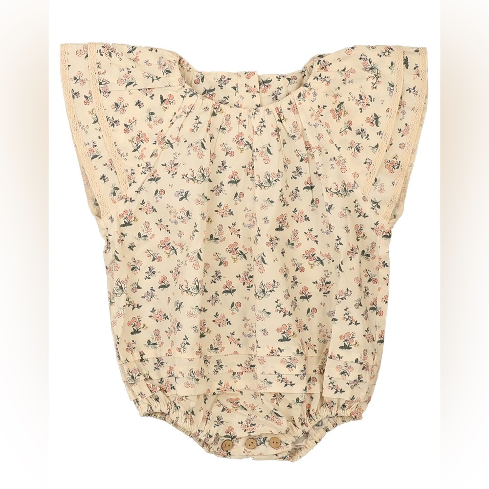 Floral Cream Romper for Kids